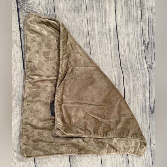 LACOURTE Soft Tan decorative plush texture Pillow Cover 18x18in - Picture 6 of 7